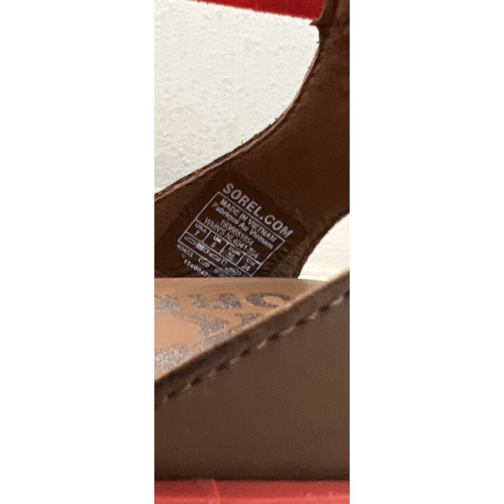 Sorel Womens Sz 7M Ella II Red/Rouge Sandals Ankle Cross Strap Strappy Flats NIB - Picture 15 of 16